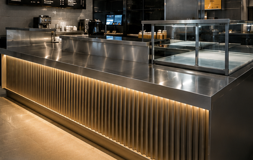 Stainless Steel Counter Setup