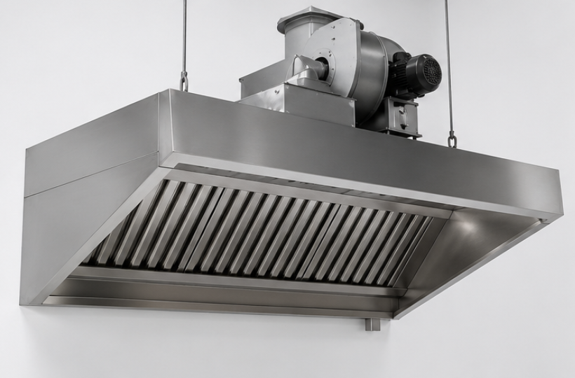 Exhaust Hood Stainless Steel System with Blower